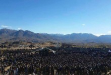 پیکرهای هفت مسافر در جاغوری به خاک سپرده شد