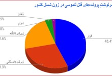 تنها ۵ درصد از عاملان قتل‌های ناموسی در شمال کشور به‌کیفر رسیده‌اند