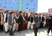 تحصن‌کننده‌گان در غزنی:  تحریم انتخابات را ادامه می‌دهیم