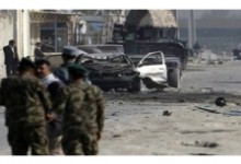 حمله مهاجمان انتحاری بر یک پایگاه نظامی در ننگرهار