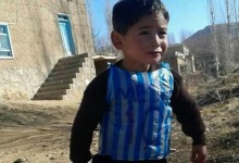 مرتضی احمدی هوادار کوچک لیونل مسی به کابل آمد