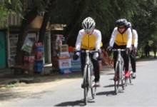 رقابت دوچرخه‌سواری دختران برگزار شد