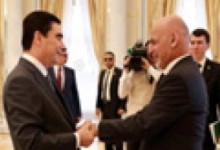 غنی در دیدار با رییس‌جمهور ترکمنستان: مسابقات ورزشی دستاورد مهم  و تأثیرگذاری در منطقه خواهد داشت