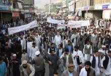 معترضان در ننگرهار و کنر: واژۀ «افغان» باید در شناس‌نامه‌ها درج شود