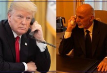 ترامپ در گفت‌وگوی تلفنی با غنی: آتش‌بس پیش‌شرط آغاز مذاکرات صلح است