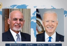 گفت‌‌گوی تلفنی رییس غنی و بایدن؛ نیروهای امنیتی افغانستان از کشورشان حراست و دفاع می‌توانند